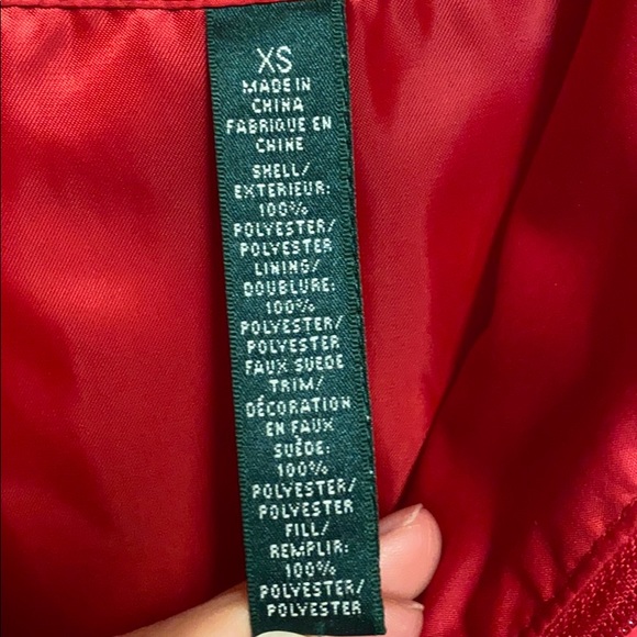 Lauren Ralph Lauren red equestrian quilted jacket - Picture 8 of 12